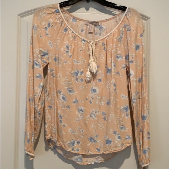 Peach floral blouse - Picture 1 of 3